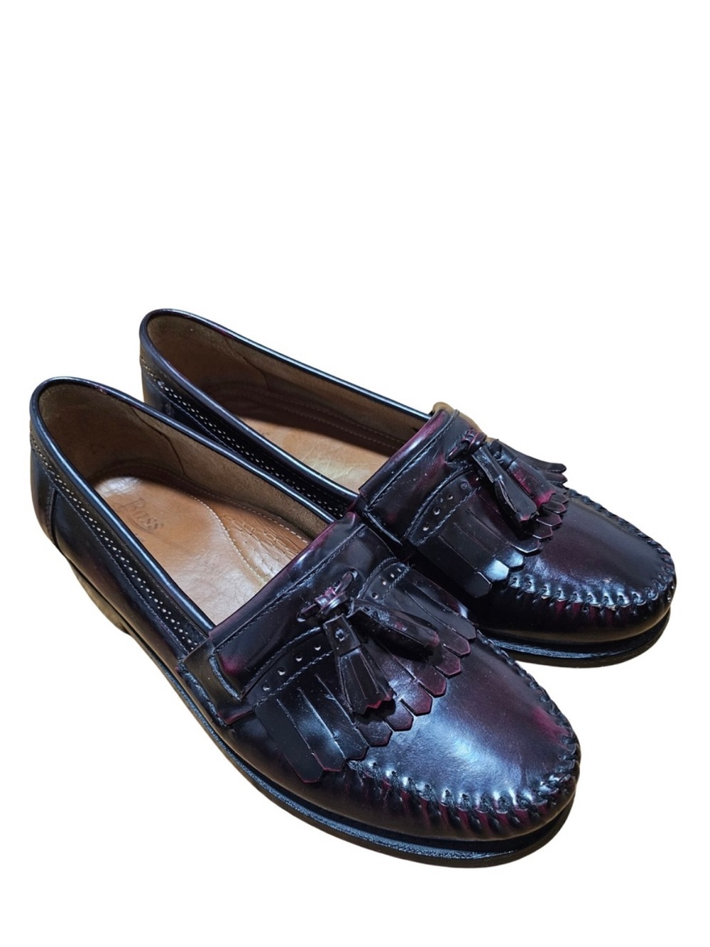 GH Bass Weejuns‎ Loafers Mens 13 Burgundy Tassel Kiltie Leather Handcrafted
